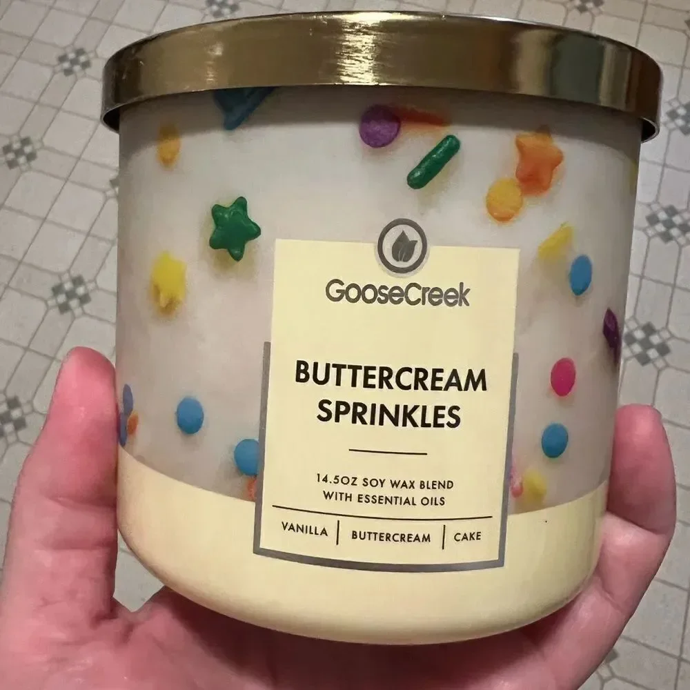 Goose Creek Buttercream Sprinkles 3 Wick Candle 14.5oz